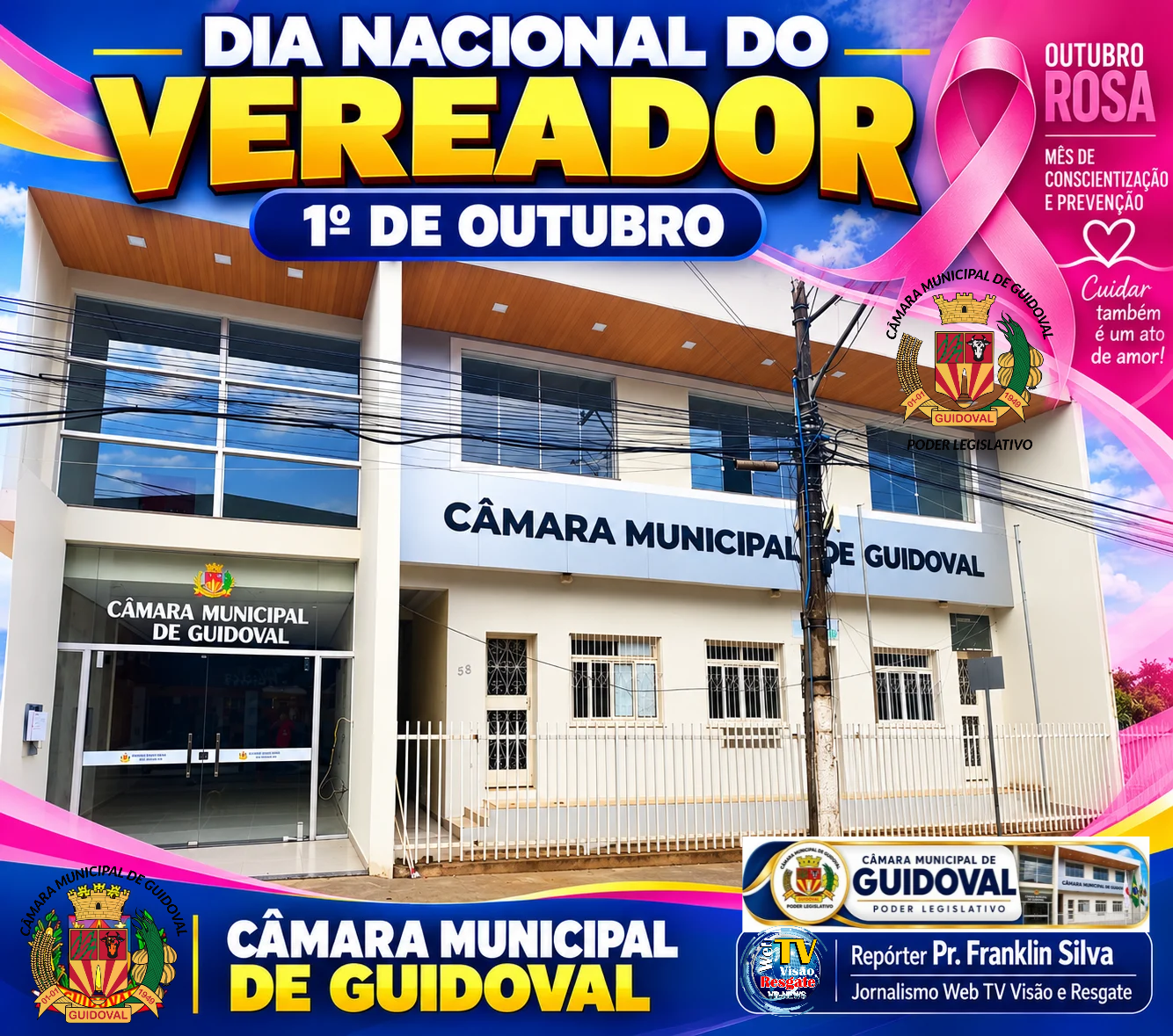 Dia Nacional do Vereador: Guidoval relembra história de sua Câmara Municipal.