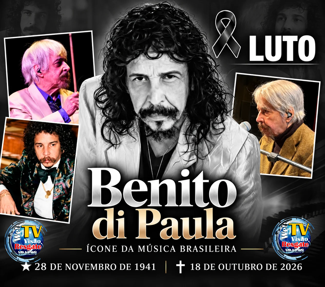 MORRE BENITO DI PAULA, AOS 84 ANOS, E DEIXA LEGADO NA MÚSICA POPULAR BRASILEIRA.