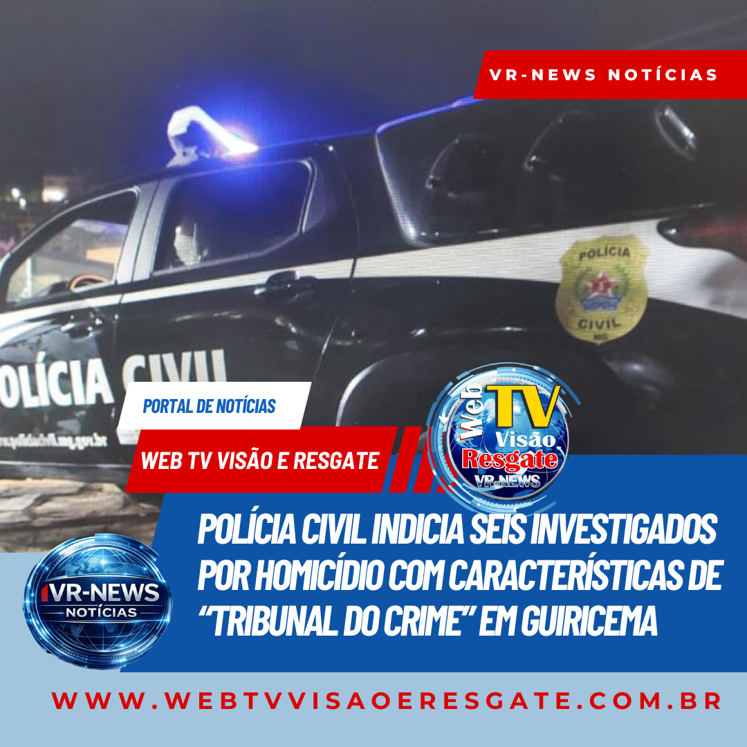 Polícia Civil indicia seis investigados por homicídio com características de “tribunal do crime” em Guiricema.